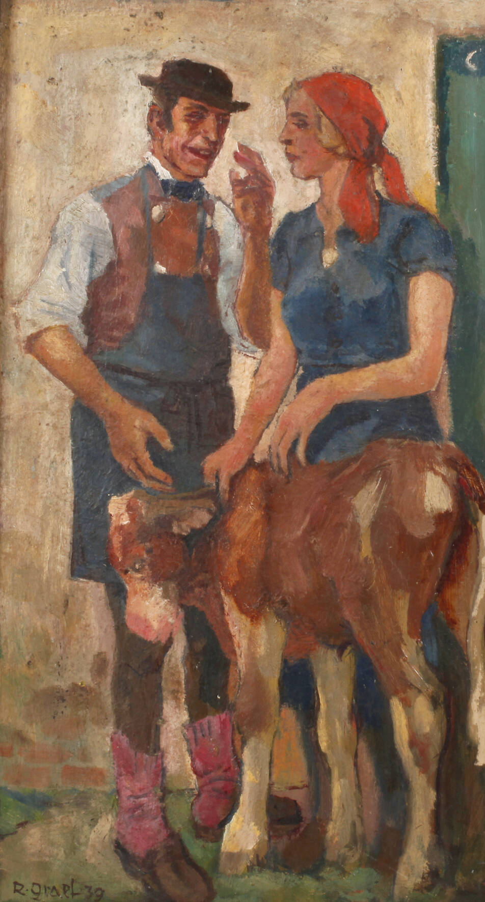 Richard Graef, "Das kranke Kalb"