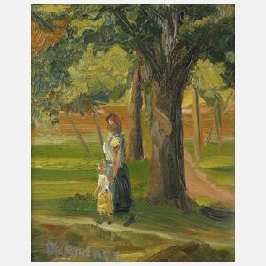 K. Gruner, Spaziergang im Park