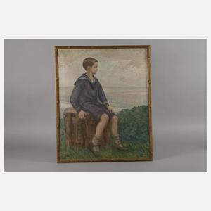 C. Hahn, Sitzender Junge