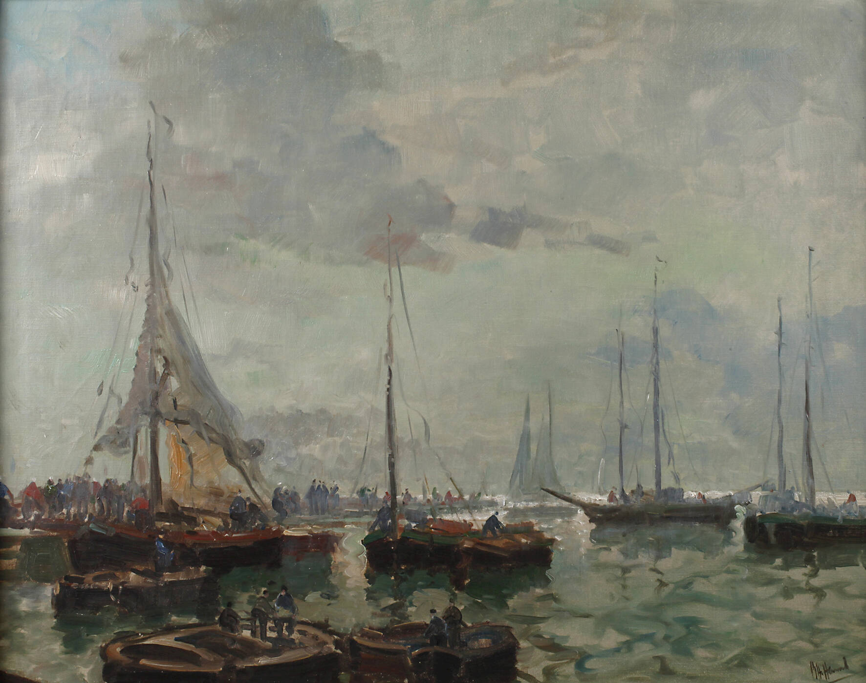 Prof. Otto Hamel, Holländische Hafenszene