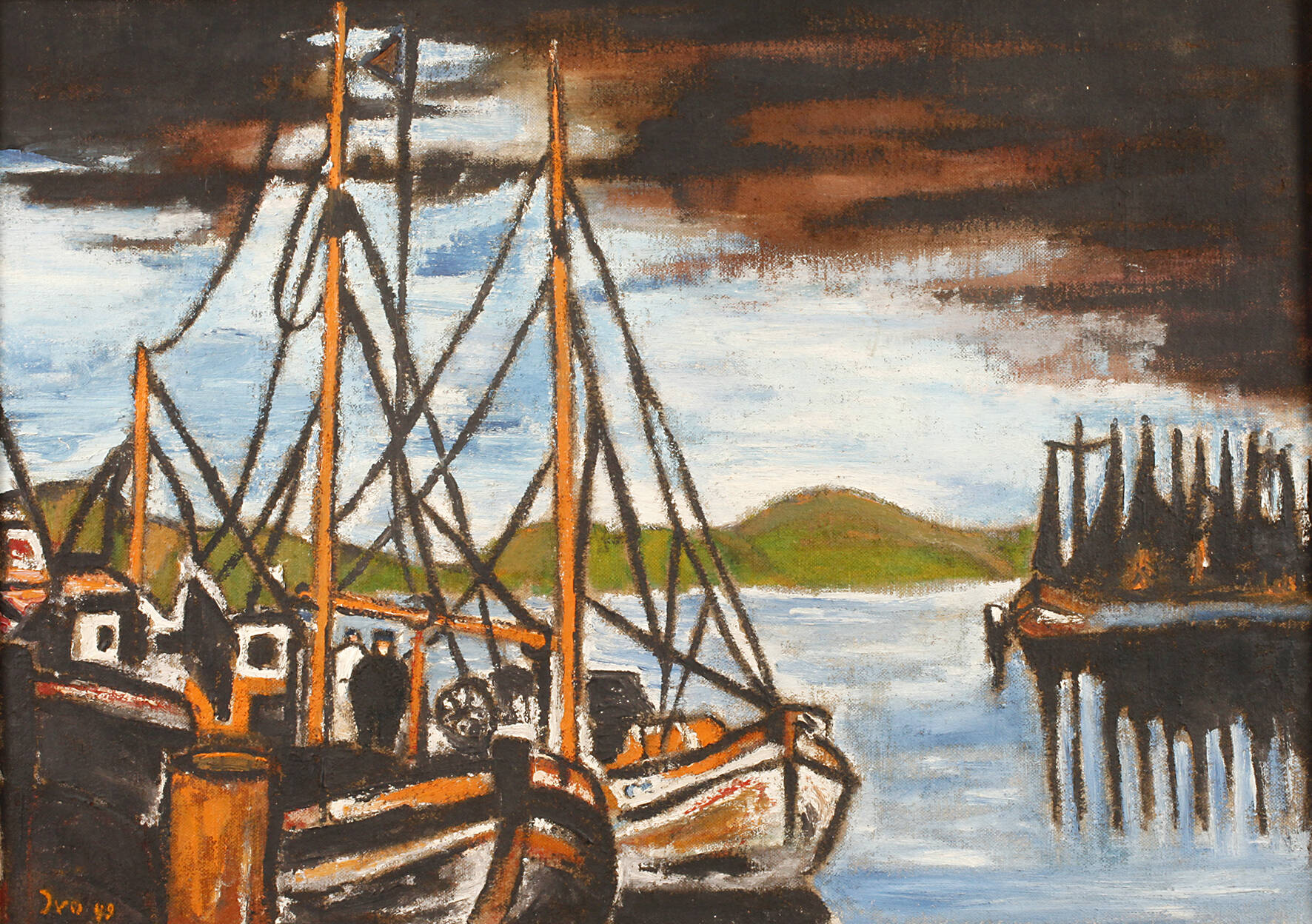 Prof. Ivo Hauptmann, Boote im Hafen