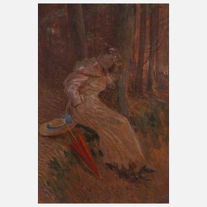 Prof. Ernst Jordan, Rast am Wegesrand