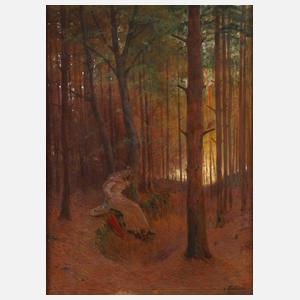 Prof. Ernst Jordan, Rast am Wegesrand