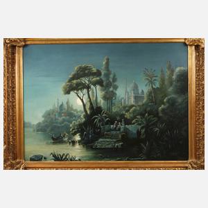 Orientalische Nachtlandschaft