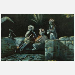 Orientalische Nachtlandschaft
