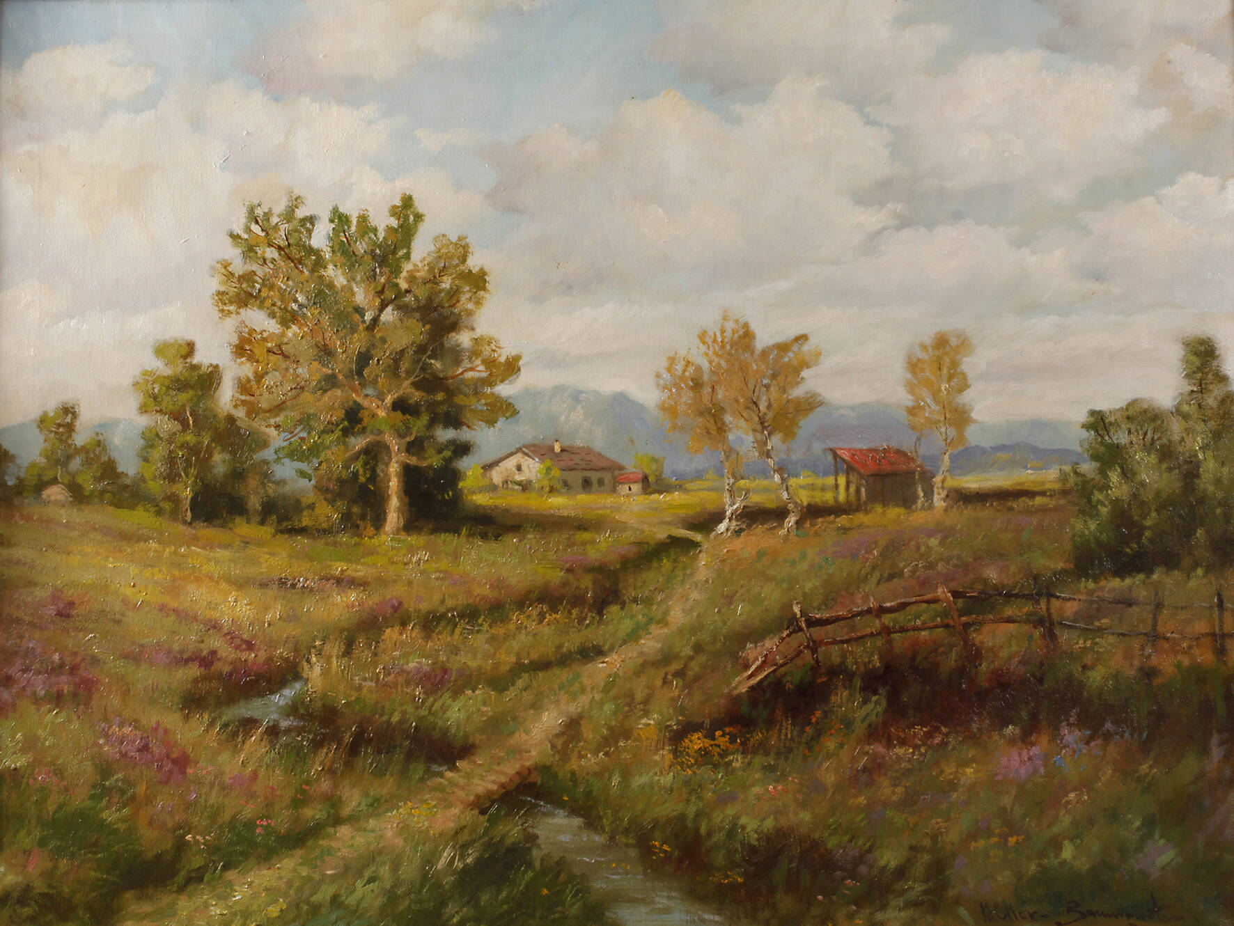 Carl Müller-Baumgarten, Alpen im Vorfrühling