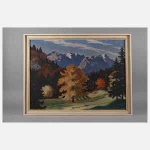 Dr. phil. Gottfried Niemann, Blick zur Alpspitze und zum Waxenstein