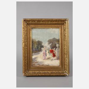 H. Pivano, Feine Gesellschaft im Park