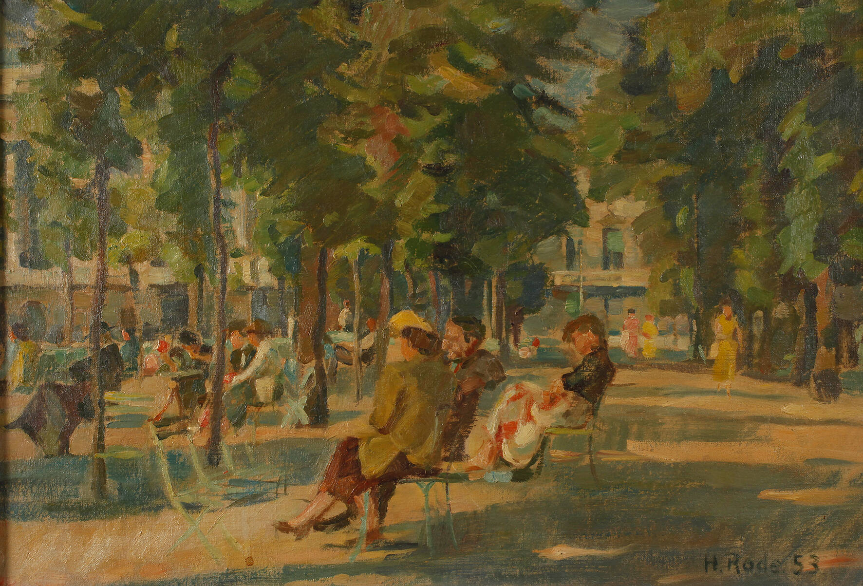 Heinrich Rode, Rast im Park