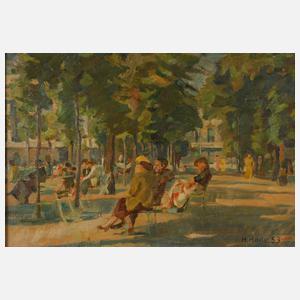 Heinrich Rode, Rast im Park