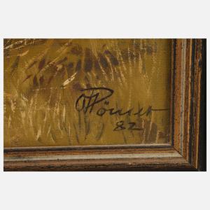 Oswald Römer, Strohpuppen mit Taubenpaar