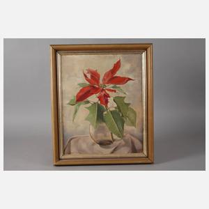 Hilde Ruess-Prinz, Poinsettie in Glasvase