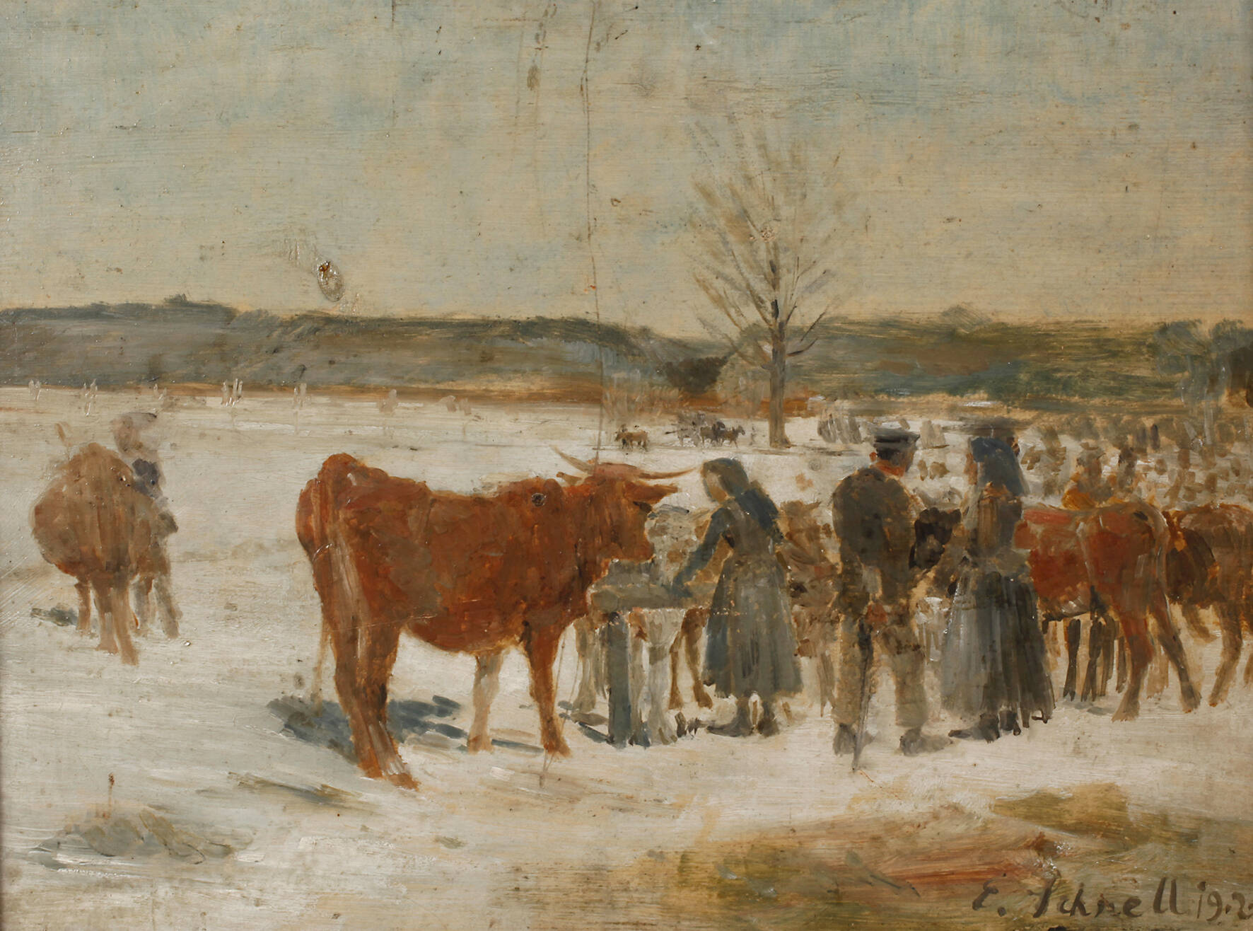 E. Schnell, Viehmarkt