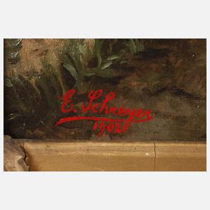 E. Schreyer, Mediterrane Landschaft