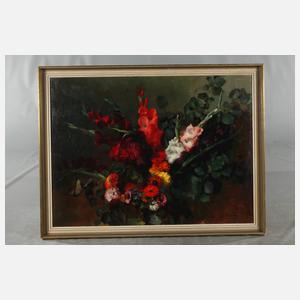 Hans Strobl, Gladiolen und Zinnien