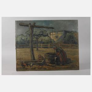 Wolf Thaler, "Am Ziehbrunnen"