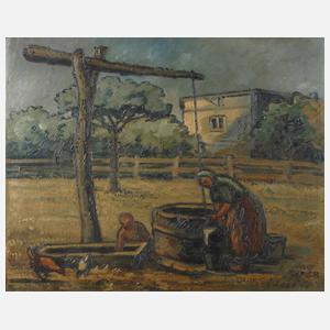 Wolf Thaler, "Am Ziehbrunnen"