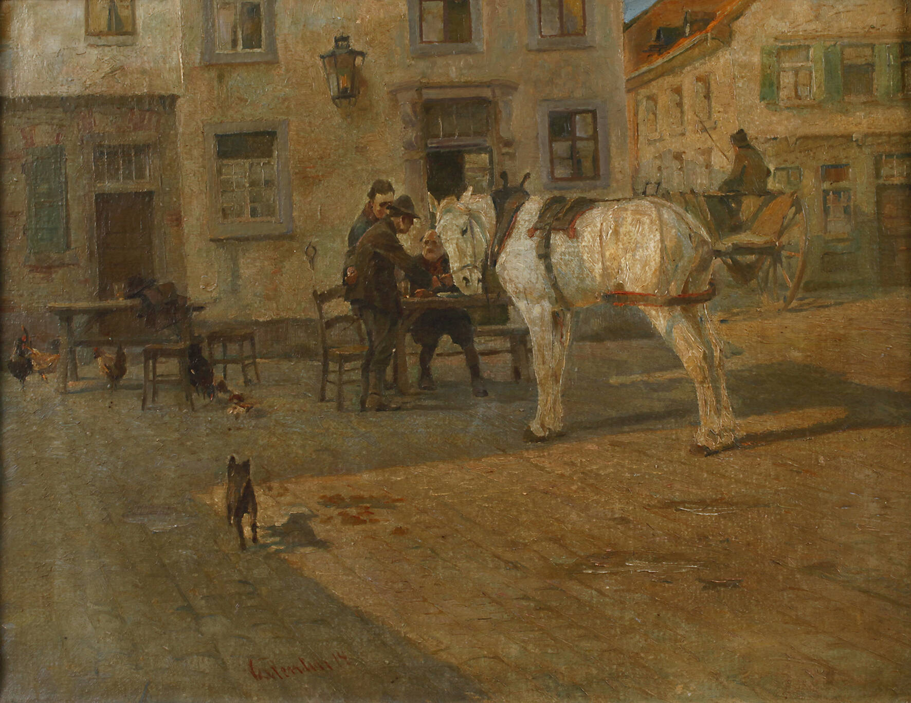 Carl Valentin, Rast vor der Schänke