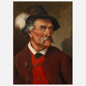 A. Zimmermann, Portrait eines Mannes in Tracht