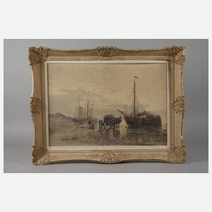 Krabbenfischer im Watt