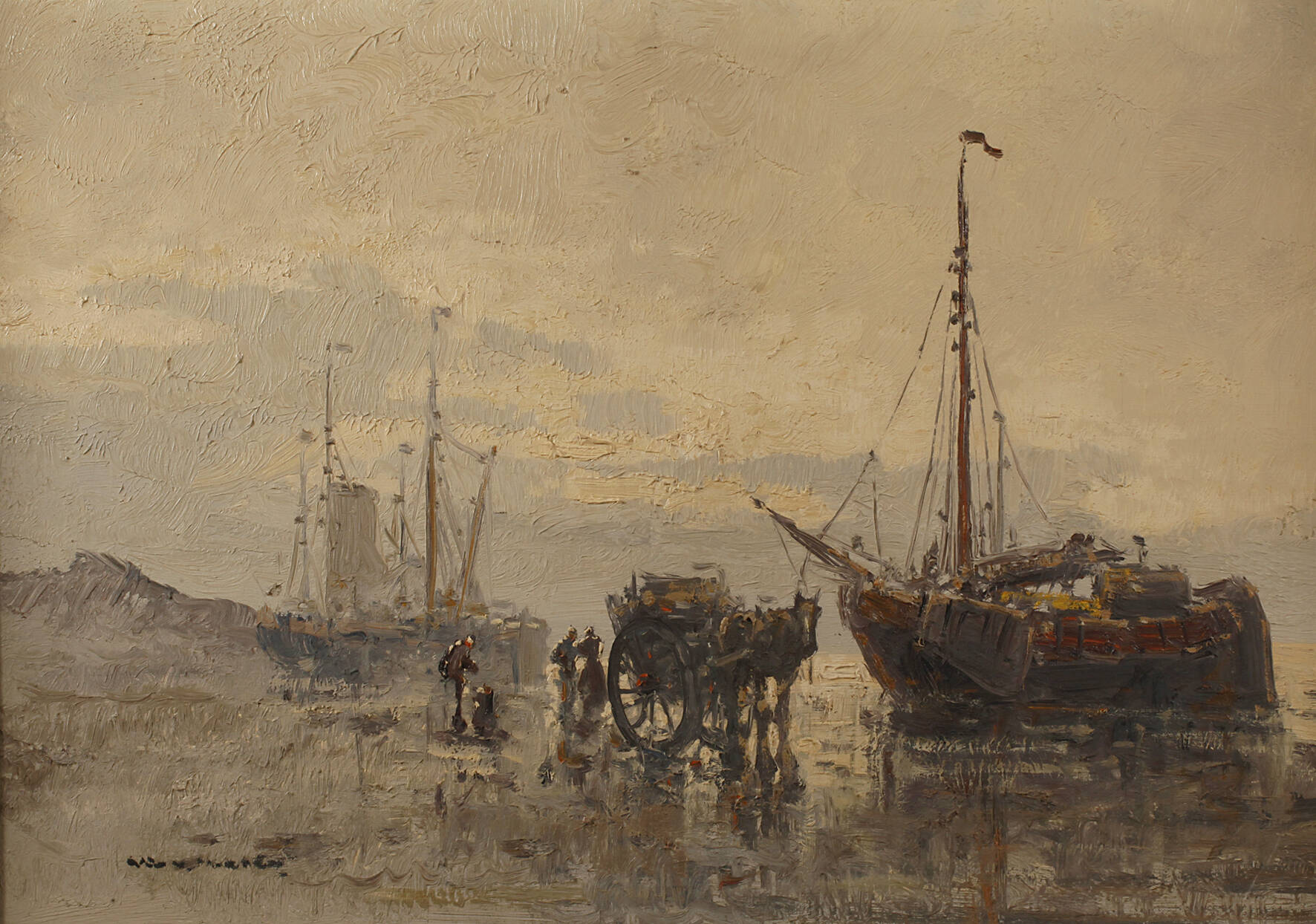 Krabbenfischer im Watt