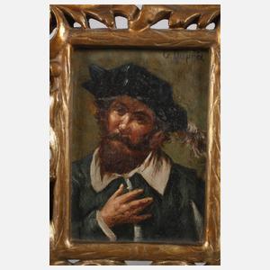 G. Duprée, zwei Portraits im Barockstil