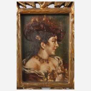 G. Duprée, zwei Portraits im Barockstil