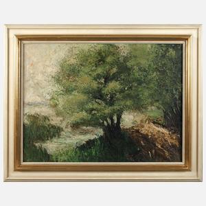 Sommerliche Seeuferszene