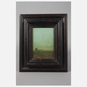 Landschaft mit Mondsichel