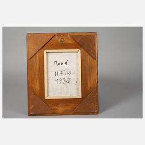 Landschaft mit Mondsichel