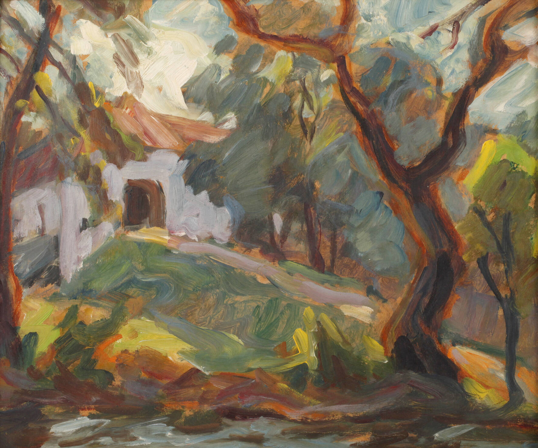 Expressive Sommerlandschaft