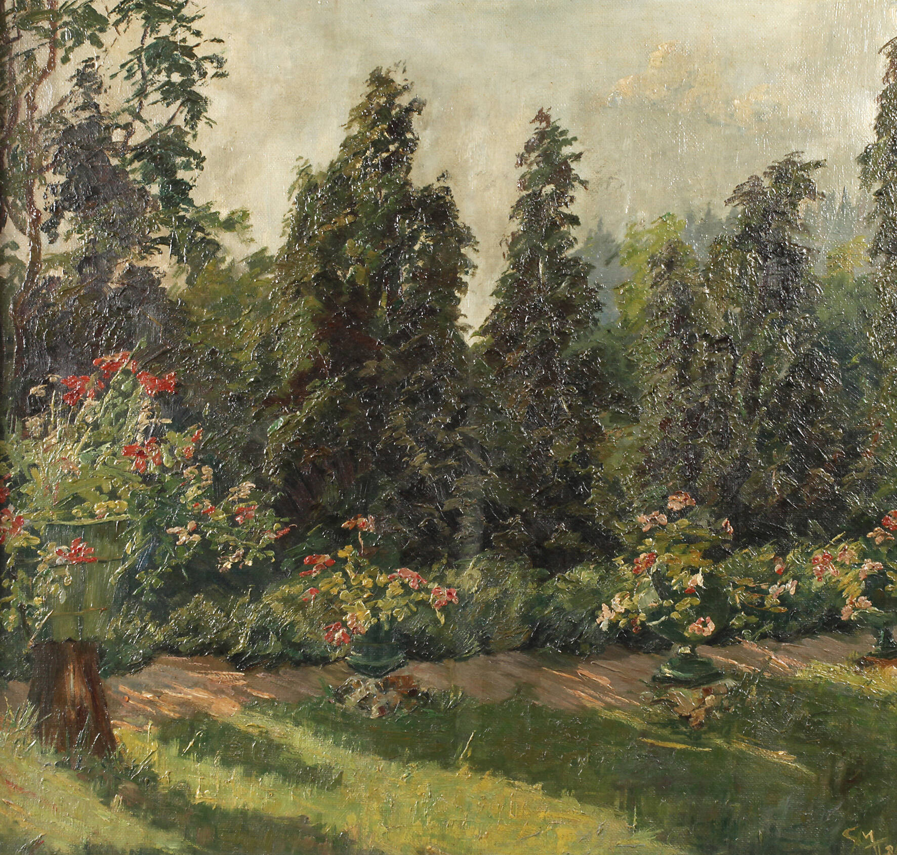 Sommerliche Parklandschaft