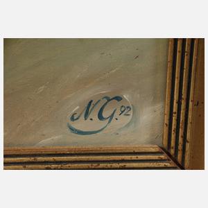 Surrealist "Aufgestapelte Bürokratie"