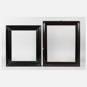 Zwei Lackleisten um 1920