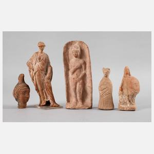 Konvolut figürliche Terrakotten des Altertums