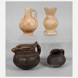 Vier Gefäße Spätmittelalter