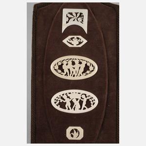 Zwei Zierelemente Elfenbein