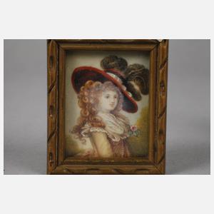 Zwei Elfenbeinminiaturen