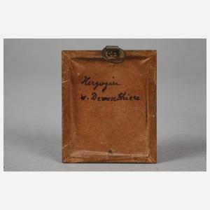 Zwei Elfenbeinminiaturen