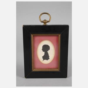 Zwei biedermeierliche Schattenrisse