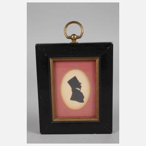 Zwei biedermeierliche Schattenrisse