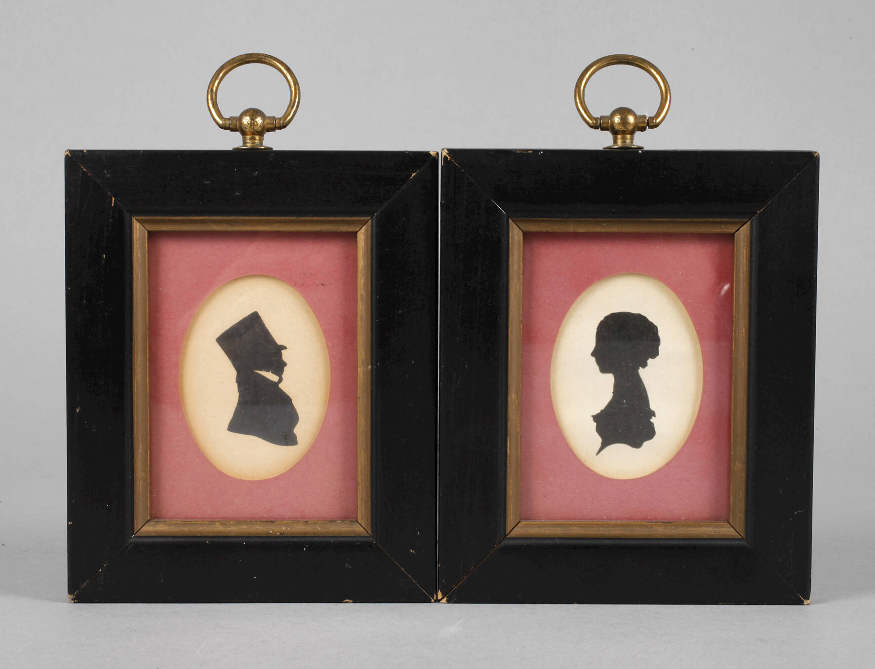 Zwei biedermeierliche Schattenrisse