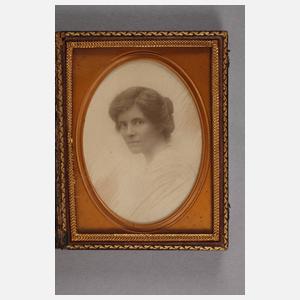 Albumindruck Damenportrait