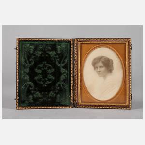 Albumindruck Damenportrait