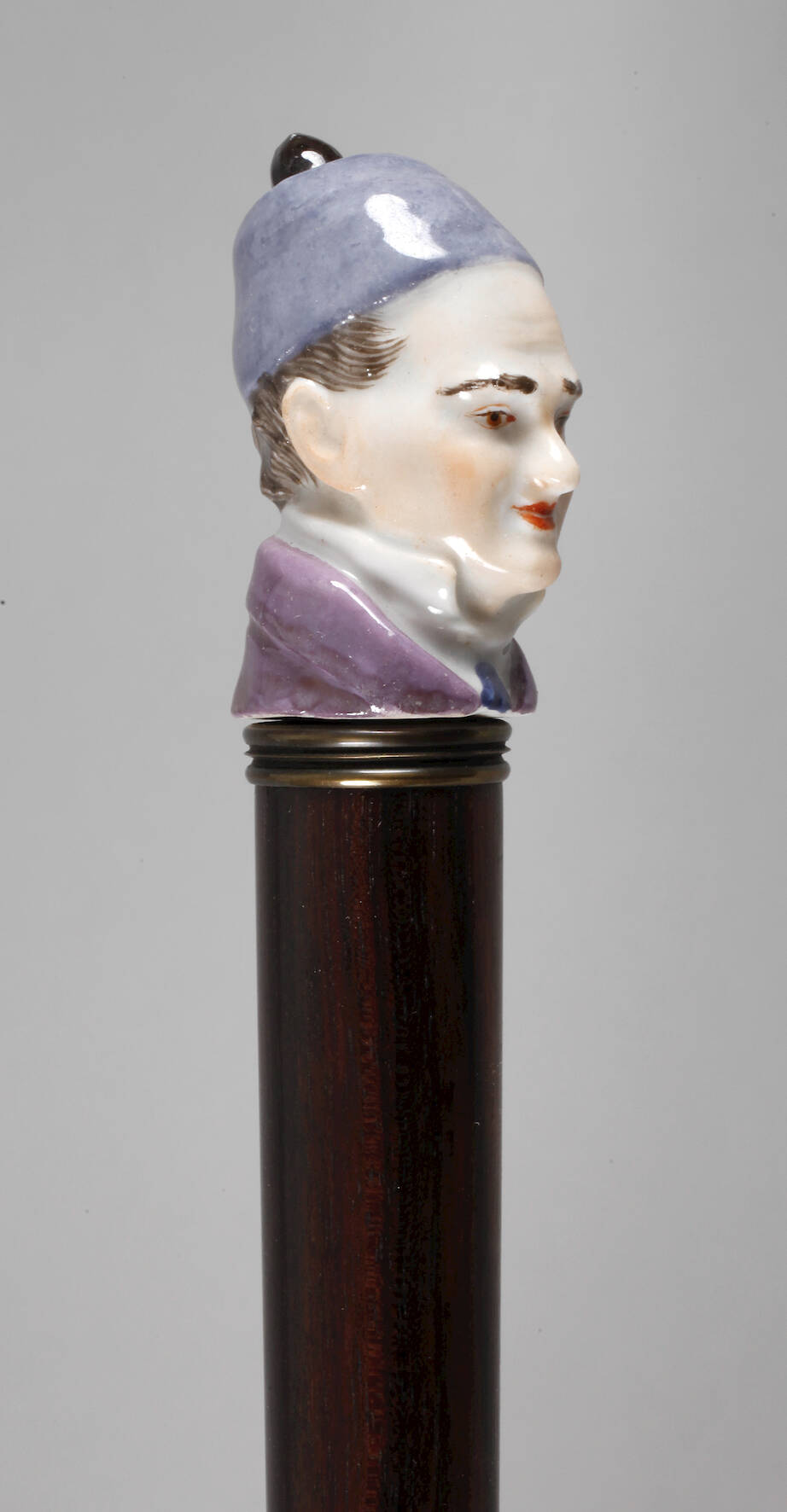 Spazierstock Porzellan