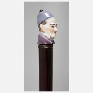 Spazierstock Porzellan