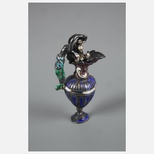 Miniaturziervase mit Turmalin