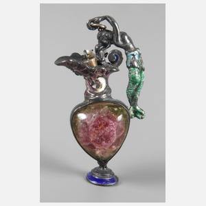 Miniaturziervase mit Turmalin