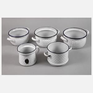 Konvolut Emailgeschirr