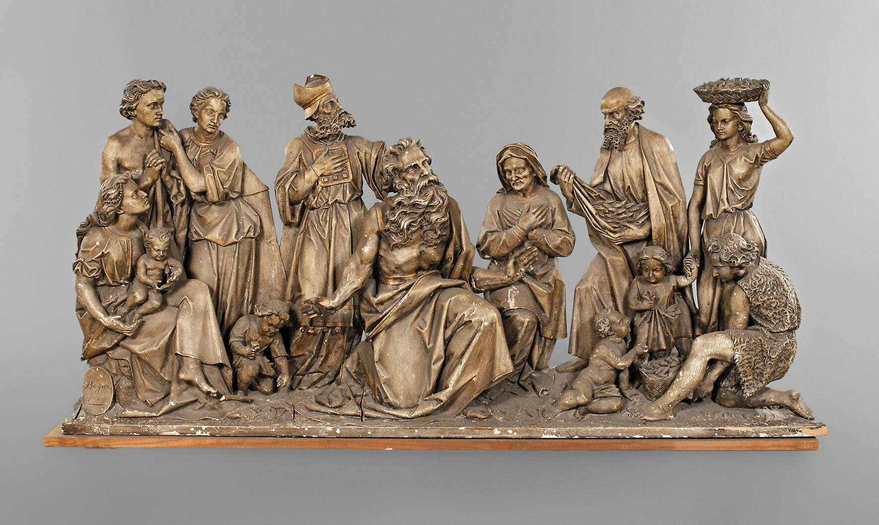 Große geschnitzte Figurengruppe Josef Beyrer